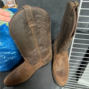 Classic Western Leather Boots for Men
